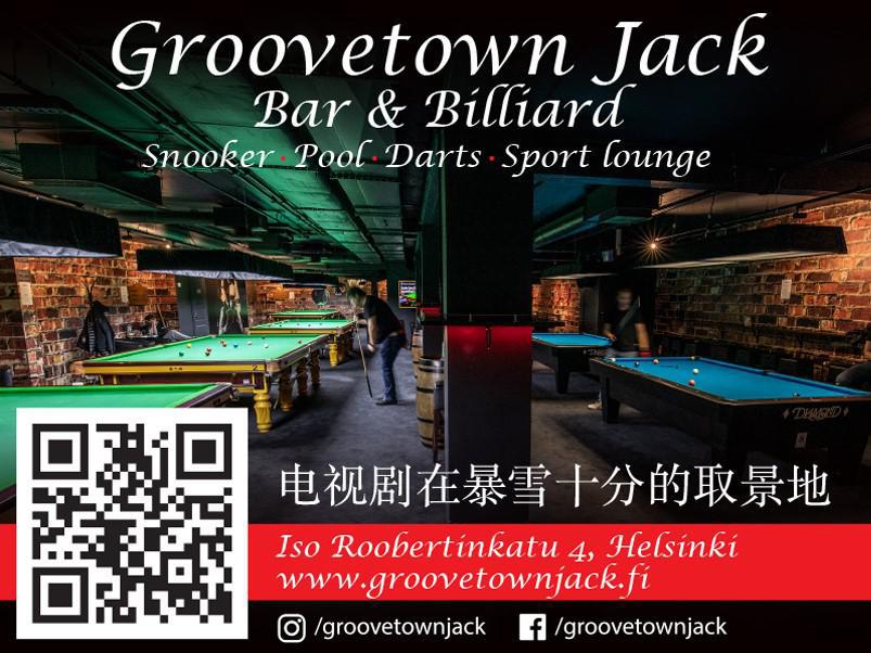 Groovetown Jack Bar & Billiardin sisätilat.