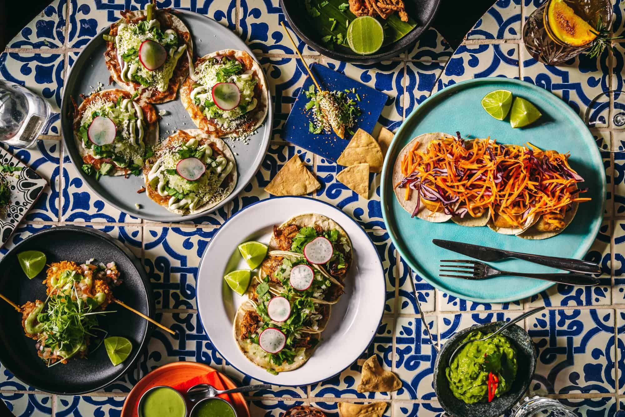 Dishes by El Rey restaurant.