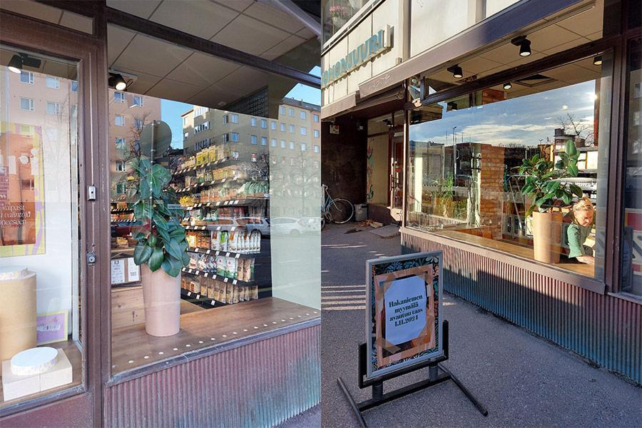 A Ruohonjuuri store filled with a wide selection of wellness products, ranging from superfoods to natural beauty.