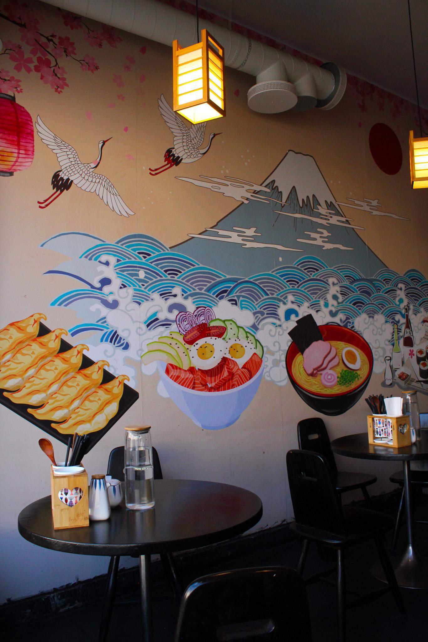 Ravintola Mashiro Vallila from the inside