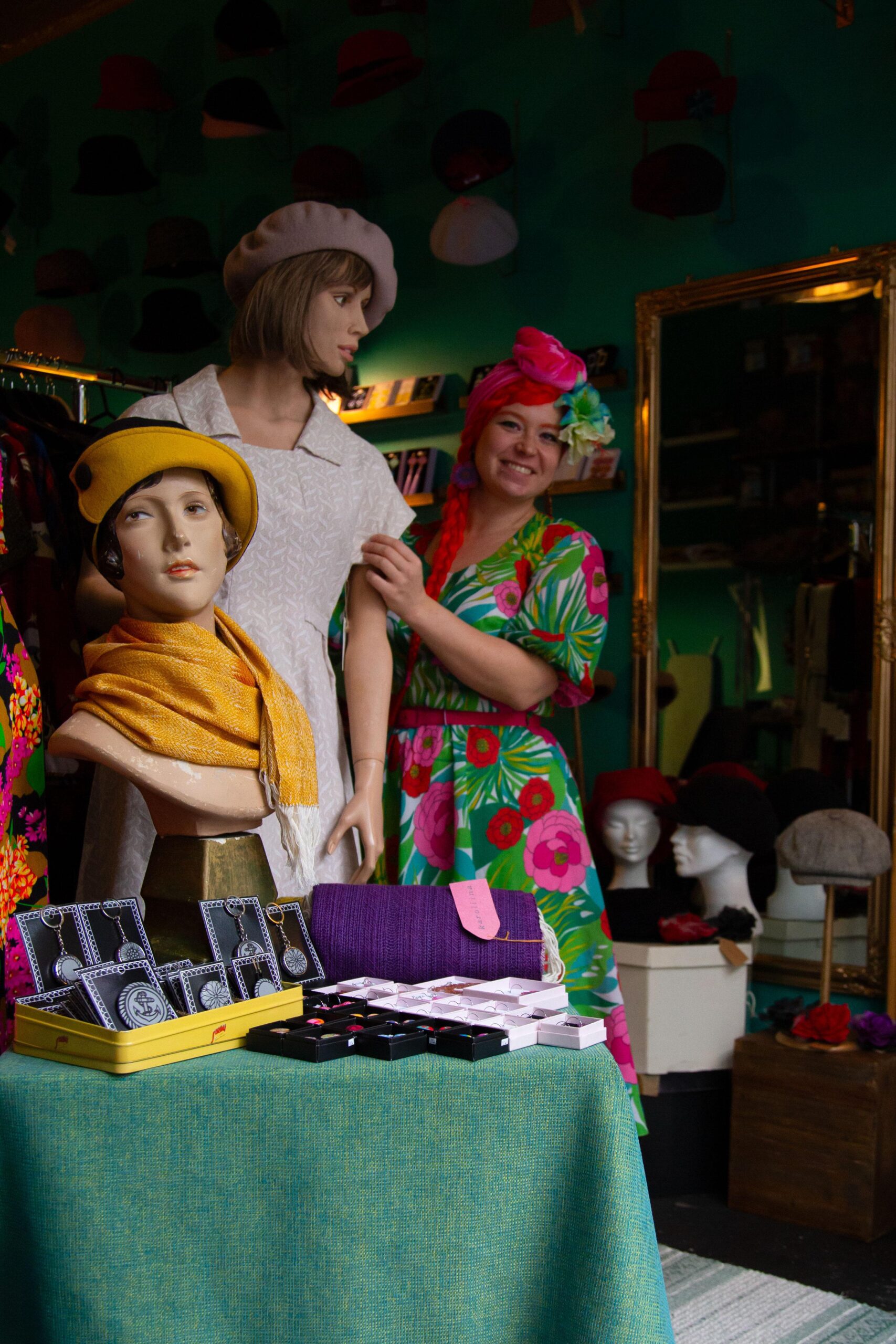 The owner of Rubylea is milliner and seamstress Eini Immonen