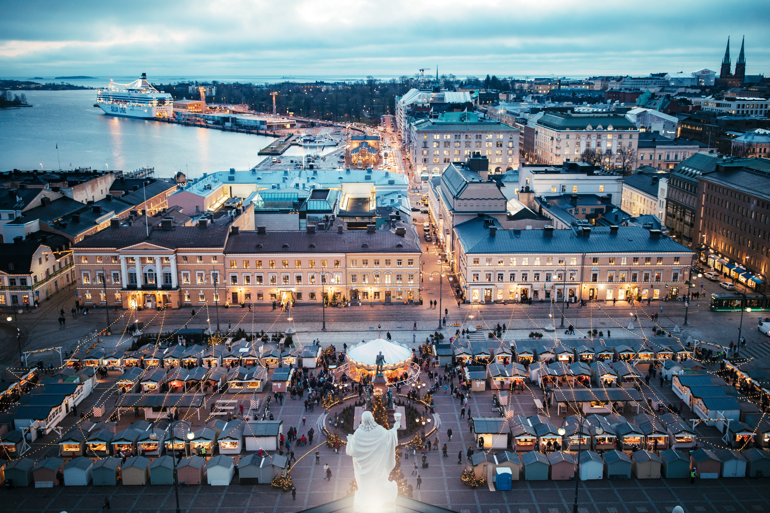 Christmas market in Helsinki