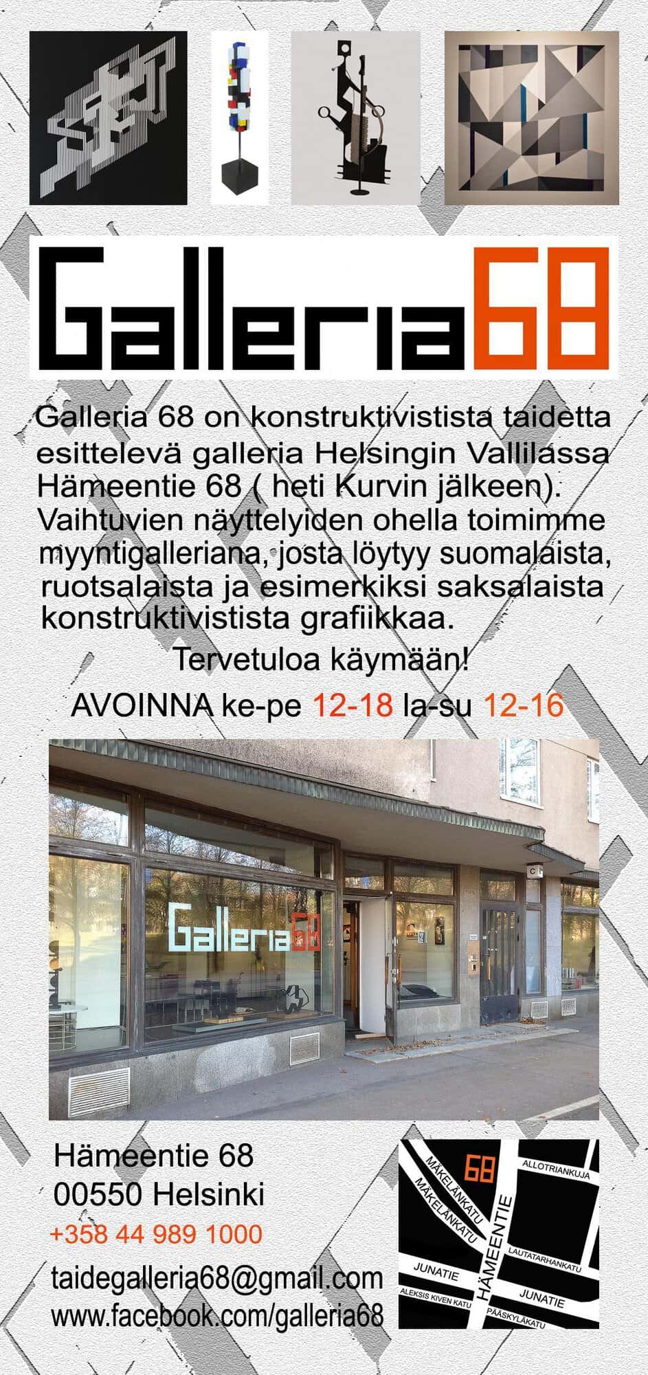 Galleria 68, ulkoapäin katsottuna.