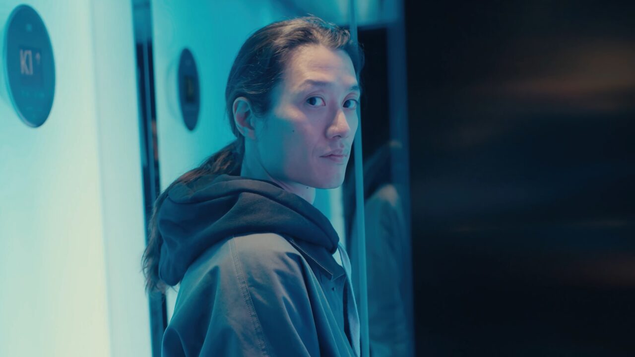 a man looking at the camera