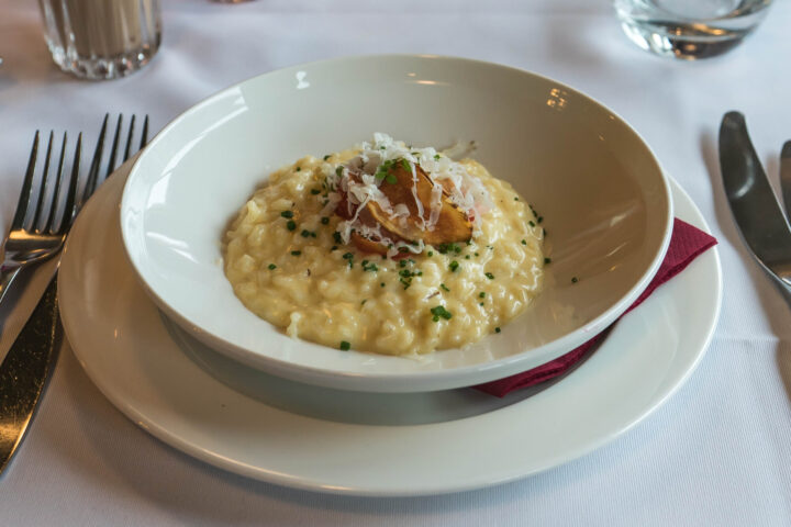 Autumn risotto at restaurant Lasipalatsi