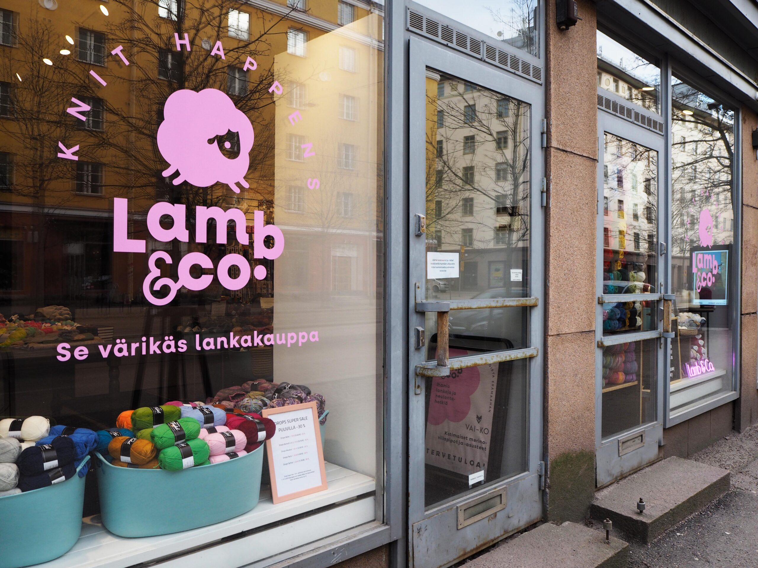 Lankakauppa Lamb & Co., affärens ingång.