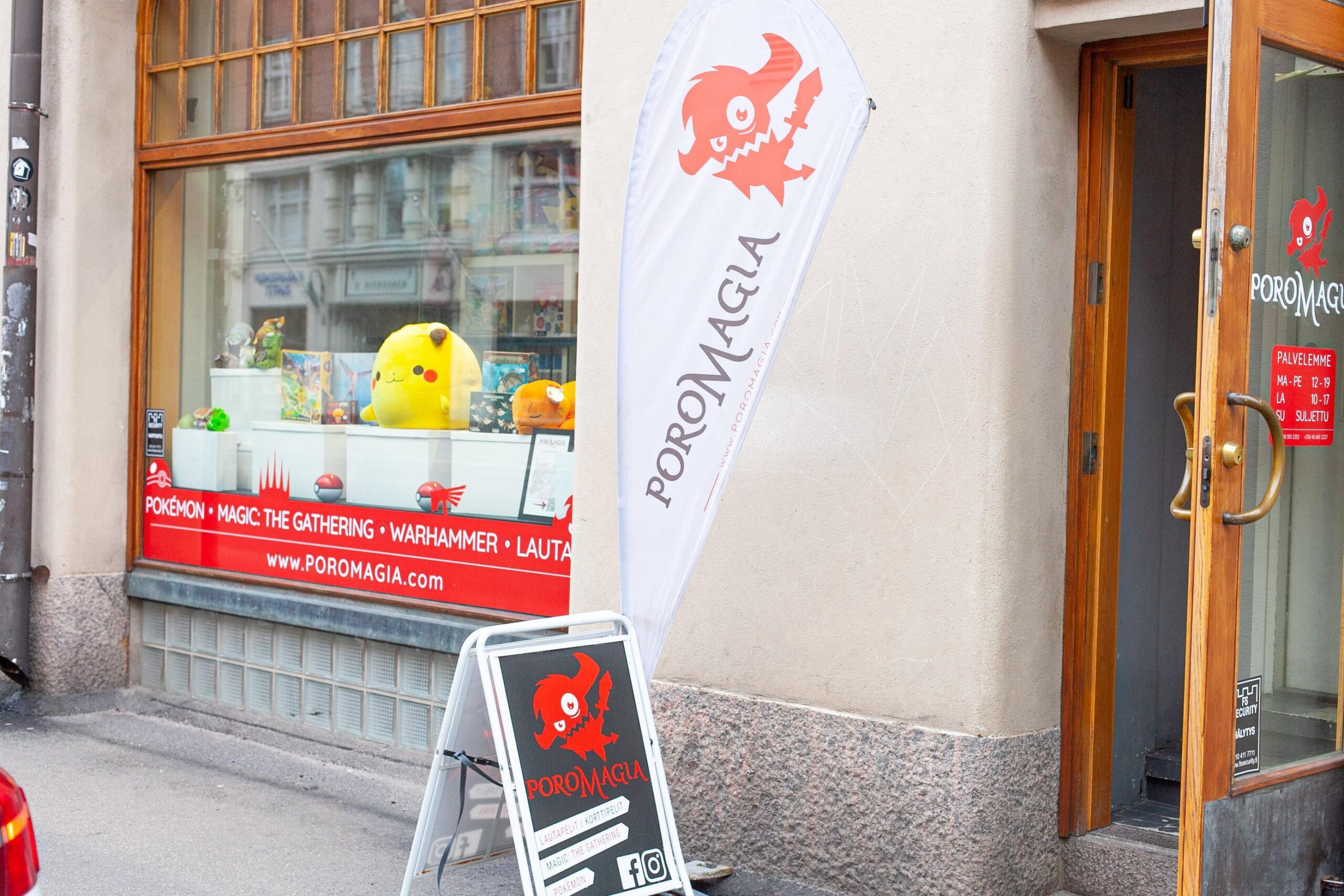 Poromagia kauppa katunäkymä