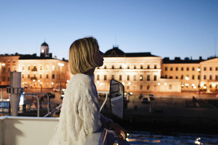 Girl on a ferry