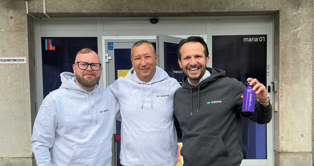Expand to Helsinki. Wamo.io chose Helsinki to continue growing and innovating. The picture highlights the 3 people working currently in Helsinki for Wamo.