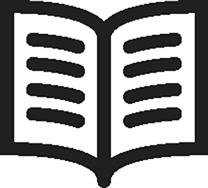 Icon of an open book