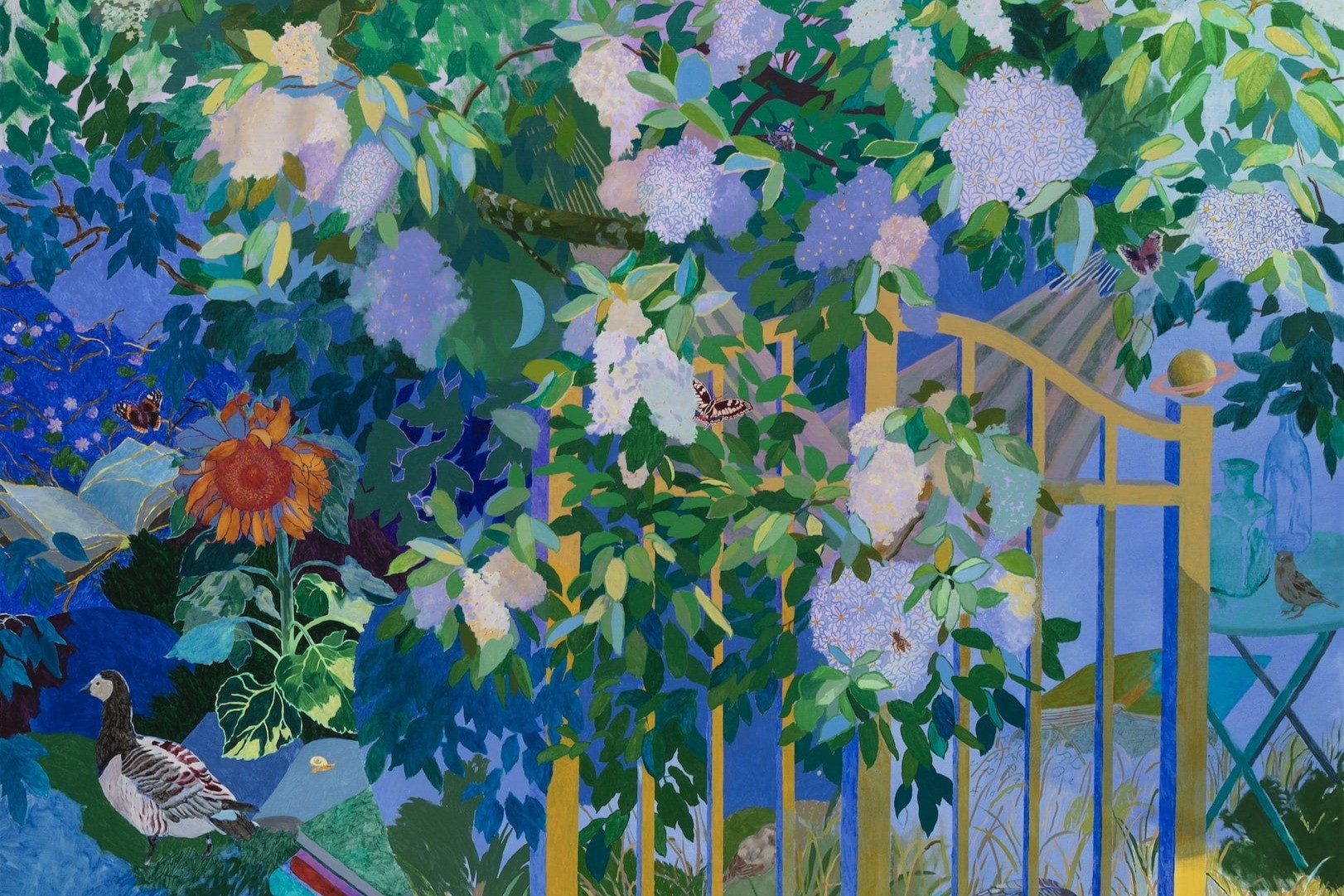 Raana Lehtinen: Nukkuva runoilija, 2025. Yksityiskohta.