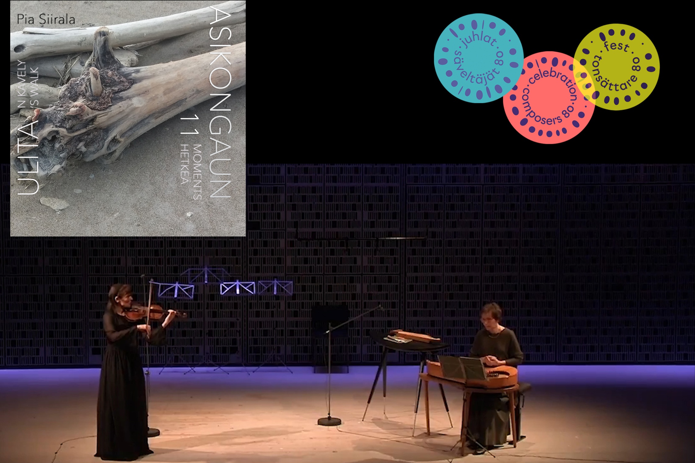 Pia Siirala, viulu ja Ritva Koistinen, kantele