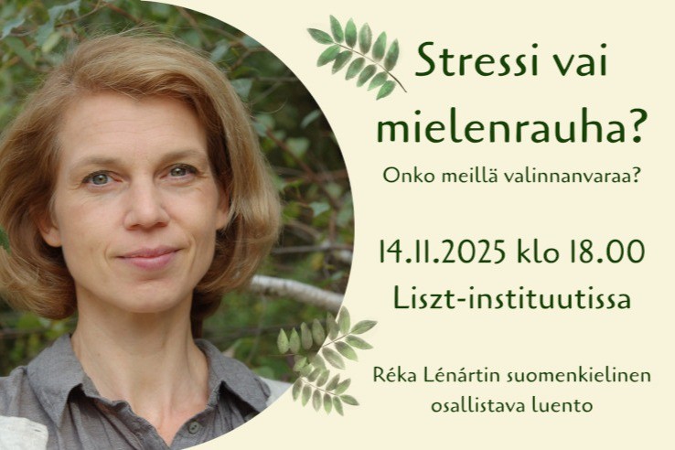 Stressi vai mielenrauha? Onko meillä valinnanvaraa?