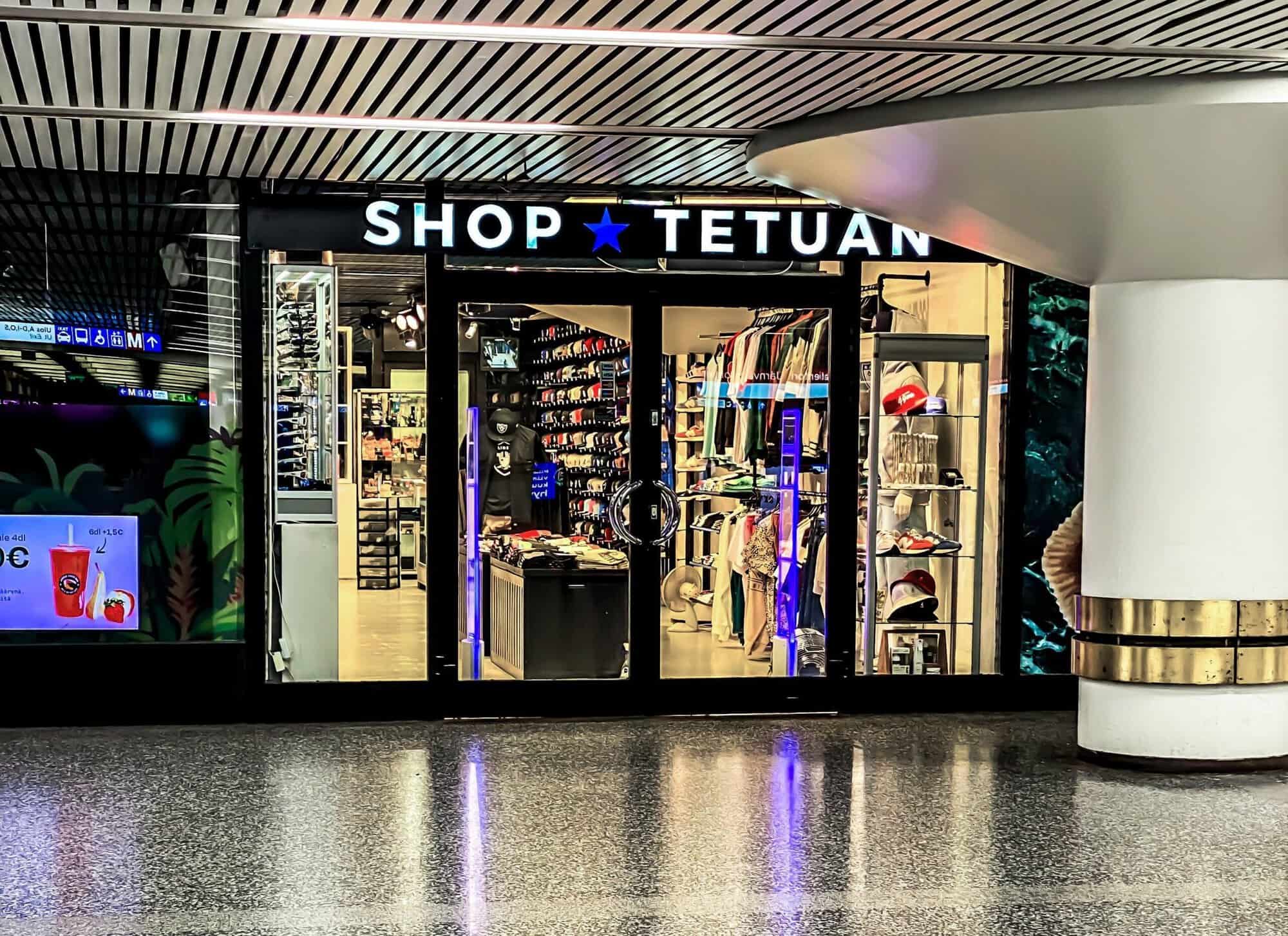 Shop-Tetuan, myymälä ulkoapäin katsottuna.