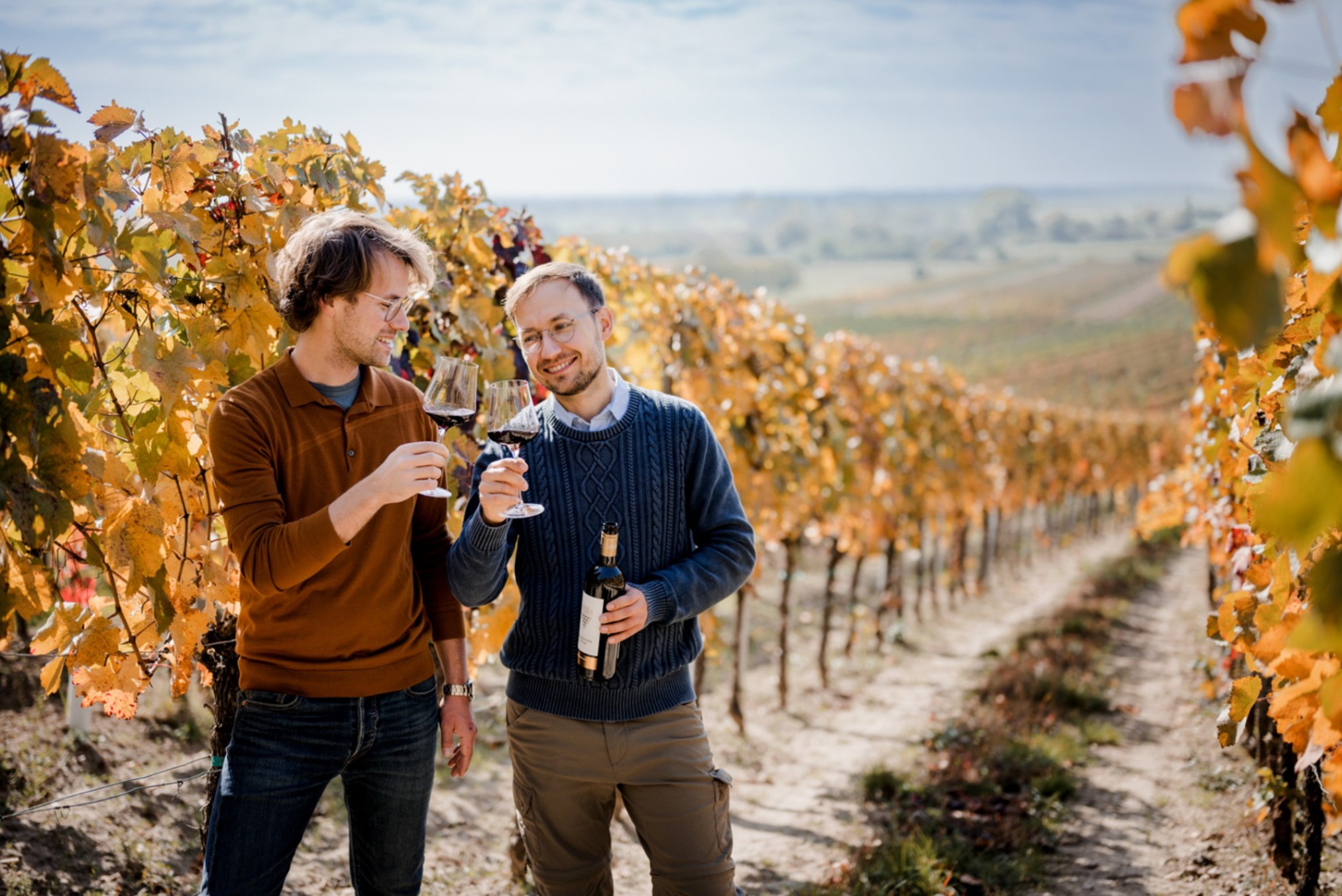Nittnaus Winemaker brothers at their winery.
