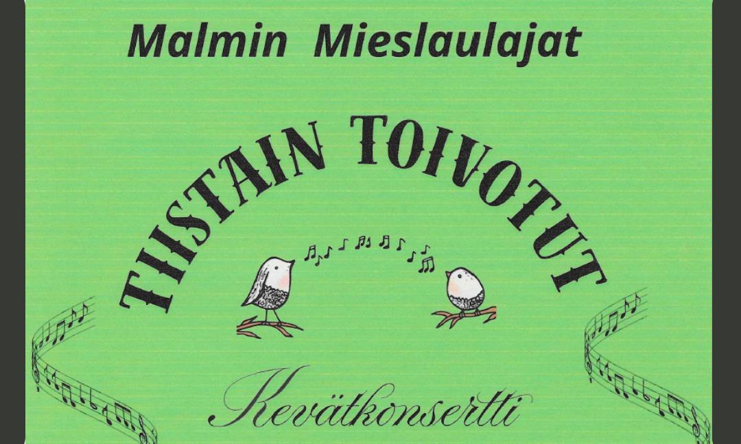 Malmi Male Singers Spring Concert (Malmin Mieslaulajat) promo