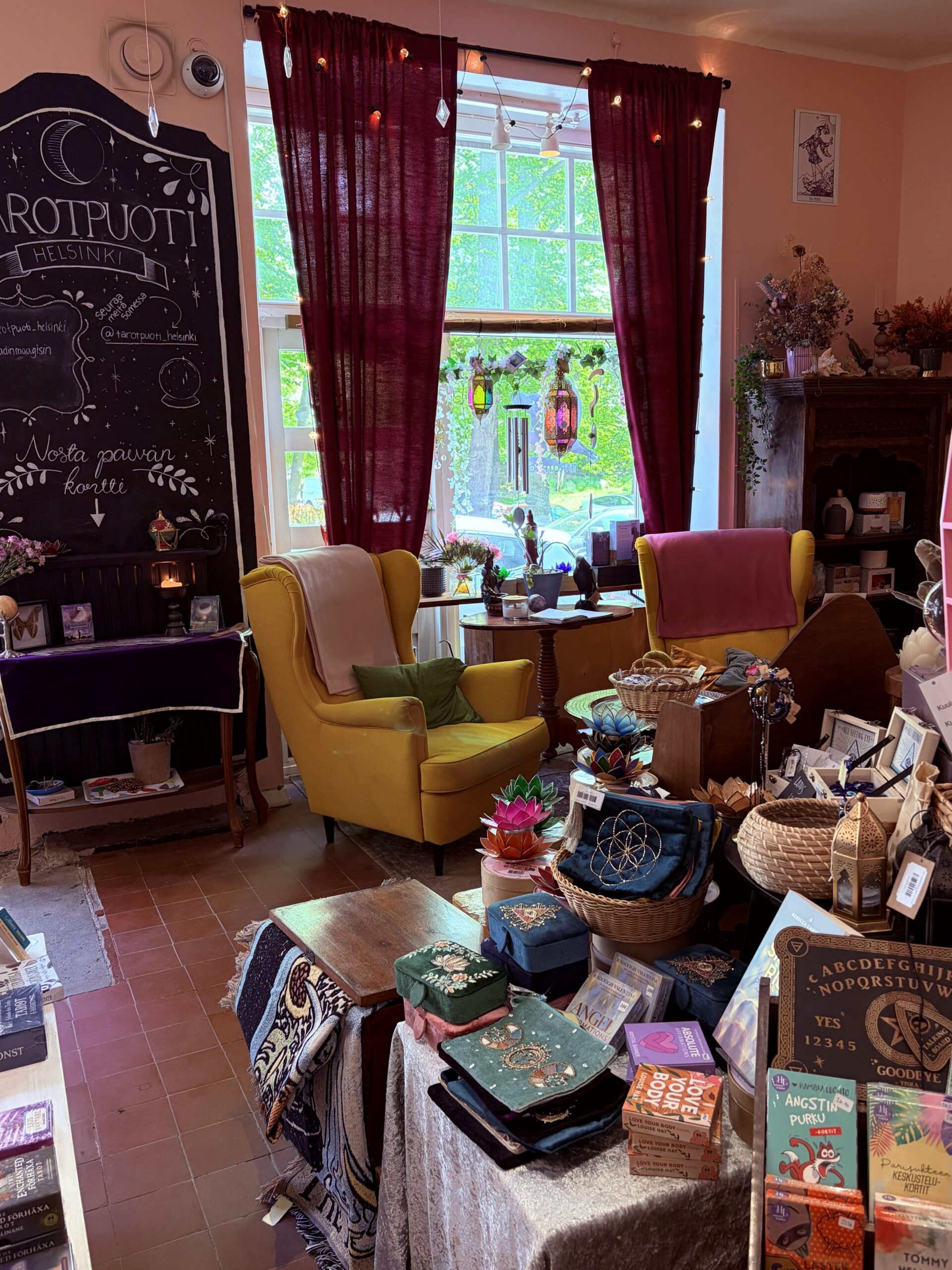Tarot Shop Helsinki is like a cozy, magical livingroom in heart of Helsinki.