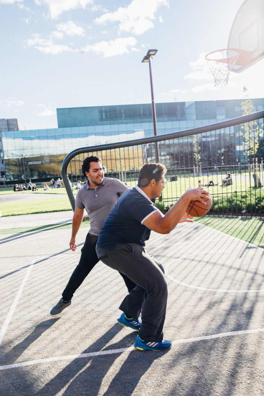 Basketball field at Kansalaistori Square
