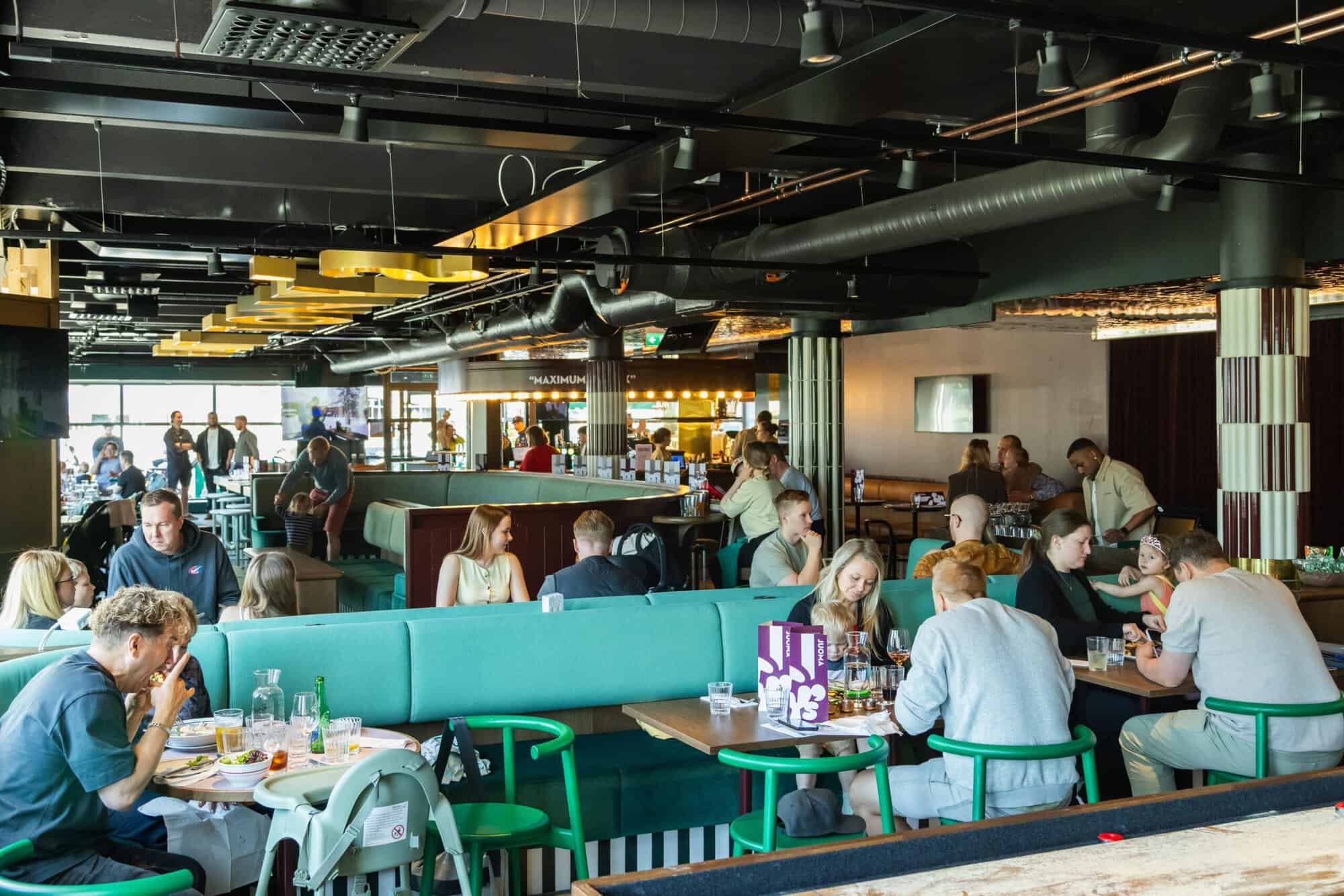 Fat Tony's -restaurangens interiör.